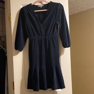 Moa Moa Deep Blue Long Sleeve Dress